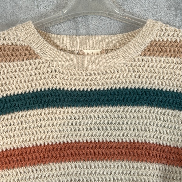 Altard state oversized round neck striped sweater size M/L - Picture 2 of 7